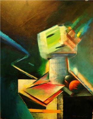 Sample artwork by John Richard Howley (1931 - 2020), known for fantastic realist paintings - View similar artists and auction records